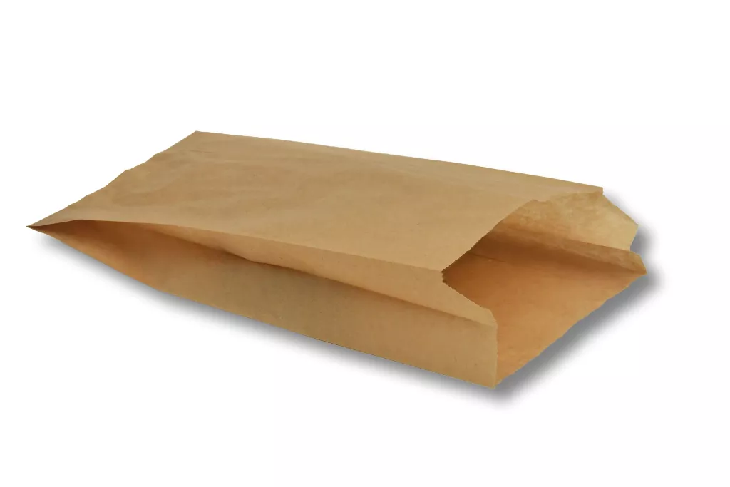 Papier-Seitenfaltenbeutel, braun, 40 g/m², 120+50 x 230 mm Papier-Seitenfaltenbeutel, braun, 40 g/m², 120+50 x 230 mm
