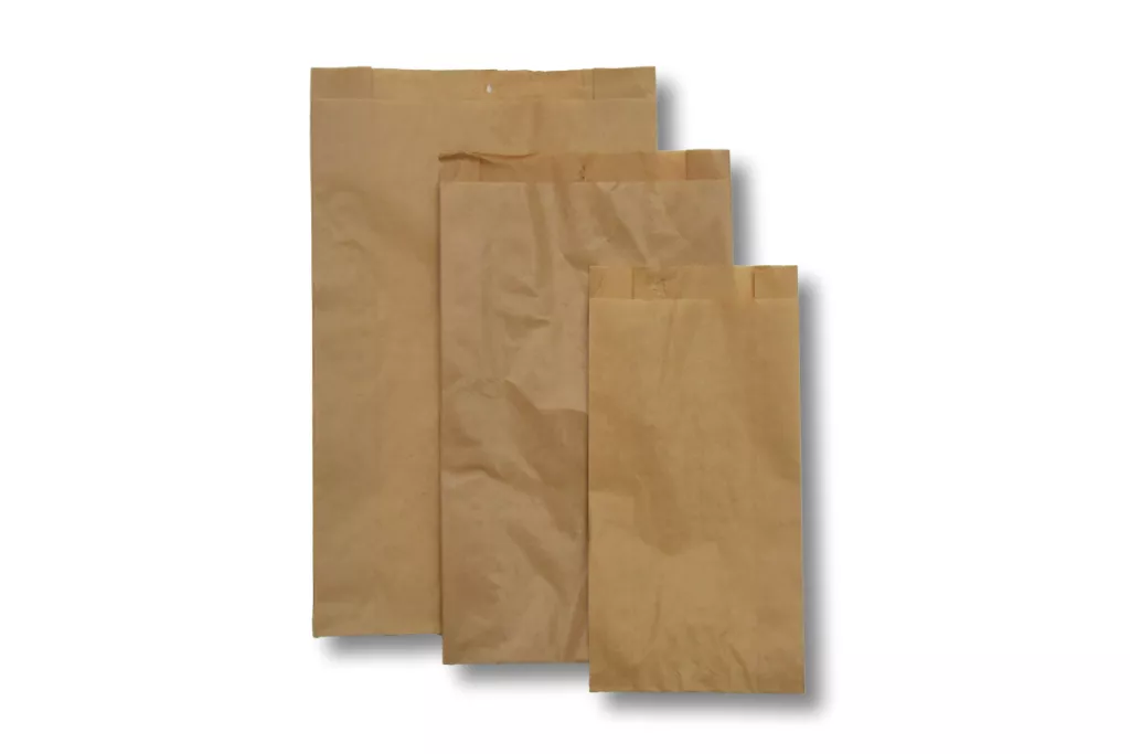 Papier-Seitenfaltenbeutel, braun, 40 g/m², 120+50 x 230 mm Papier-Seitenfaltenbeutel, braun, 40 g/m², 120+50 x 230 mm