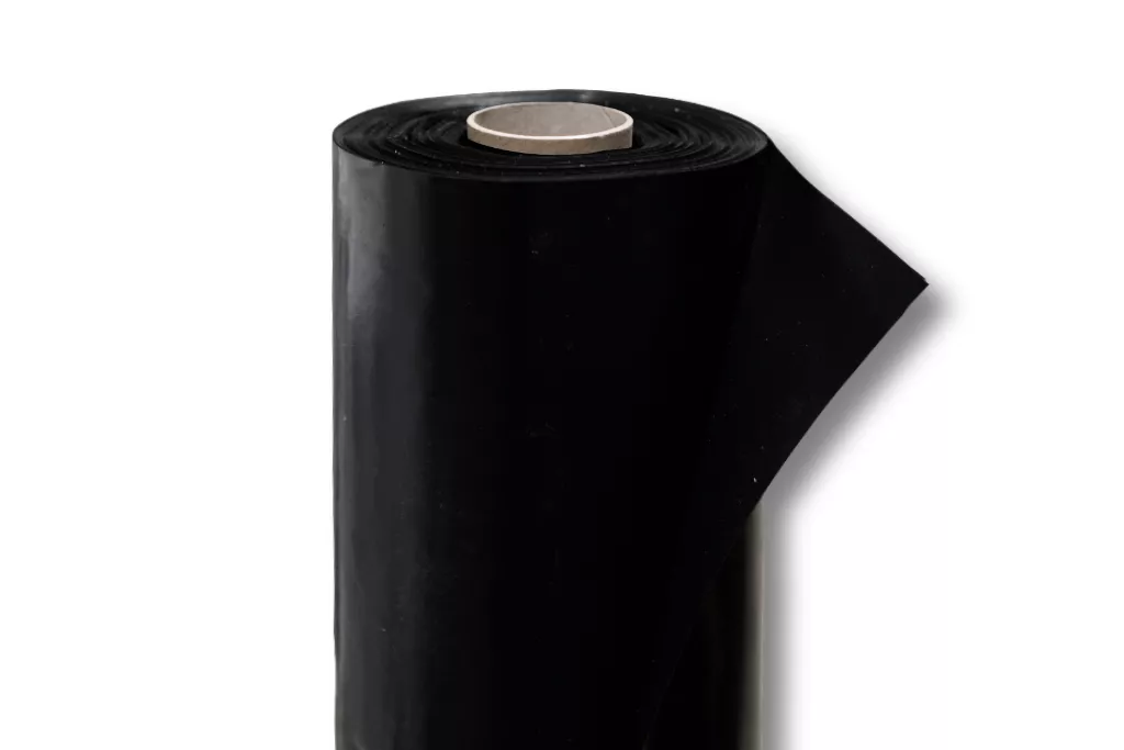 Seitenwandfolie, schwarz-opak, 2 x 100 m, 150 my (µ), 75 % Rezyklat Seitenwandfolie, schwarz-opak, 2 x 100 m, 150 my (µ), 75 % Rezyklat