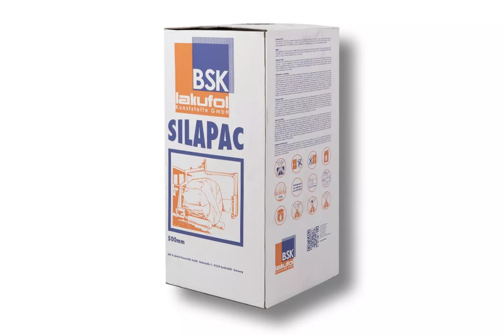 Silapac Agrarstretchfolie, 500 mm / 1800 m, weiß