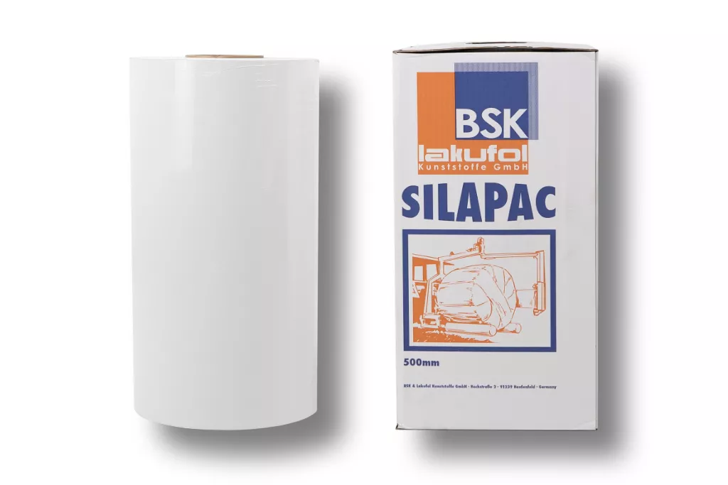 Silapac Agrarstretchfolie, 500 mm / 1800 m, weiß