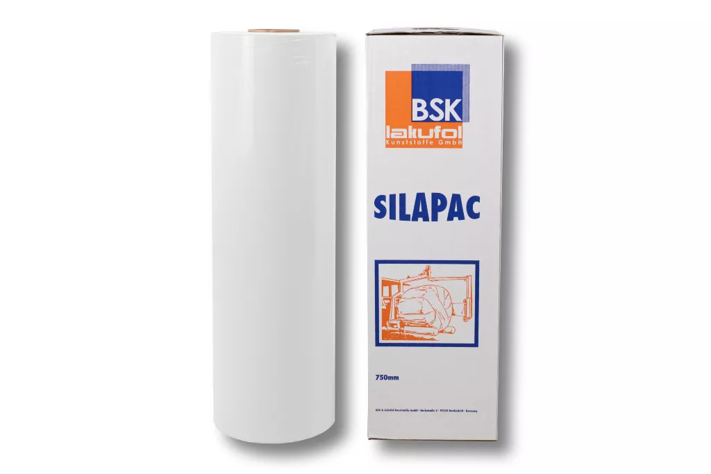 Silapac Agrarstretchfolie, 750 mm / 1500 m, weiß