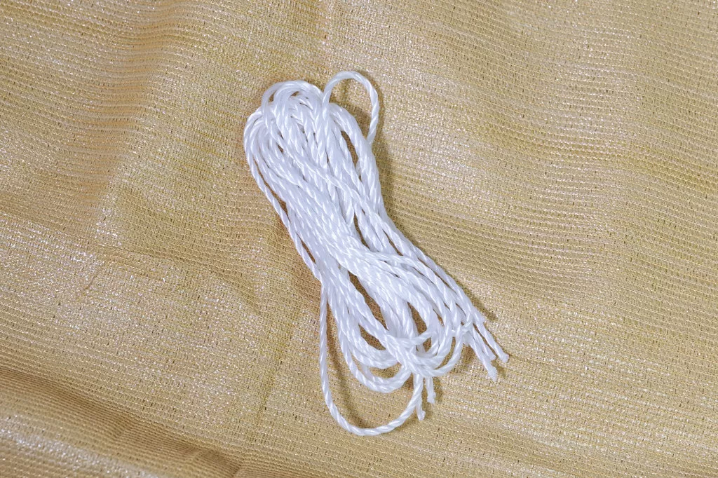 Sonnensegel HDPE inkl. Befestigungsseile, 3 x 5 m, beige