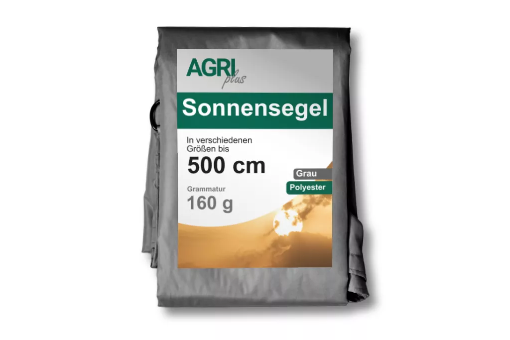 Sonnensegel Polyester inkl. Befestigungsseile, 2 x 3 m, grau Sonnensegel Polyester inkl. Befestigungsseile, 2 x 3 m, grau