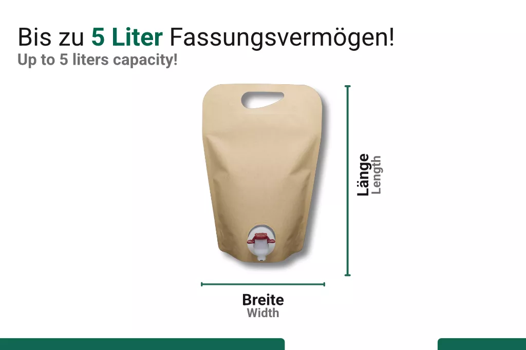 Pouch Standbeutel, kraft braun, 0,75 Liter Pouch Standbeutel, kraft braun, 0,75 Liter