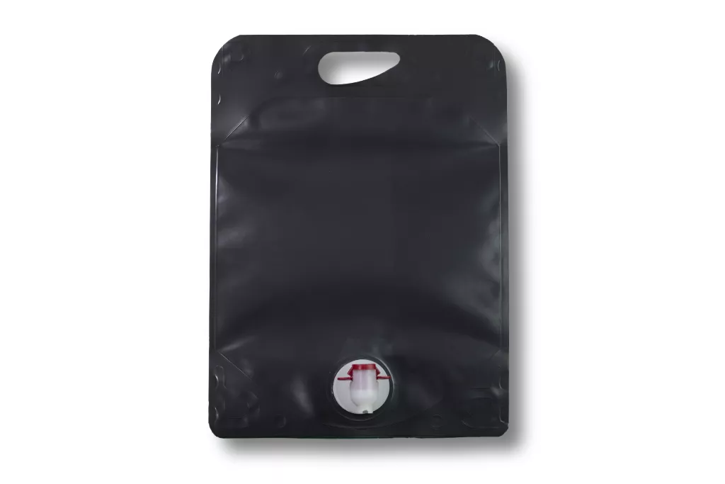 Pouch Standbeutel, schwarz matt, 5 Liter