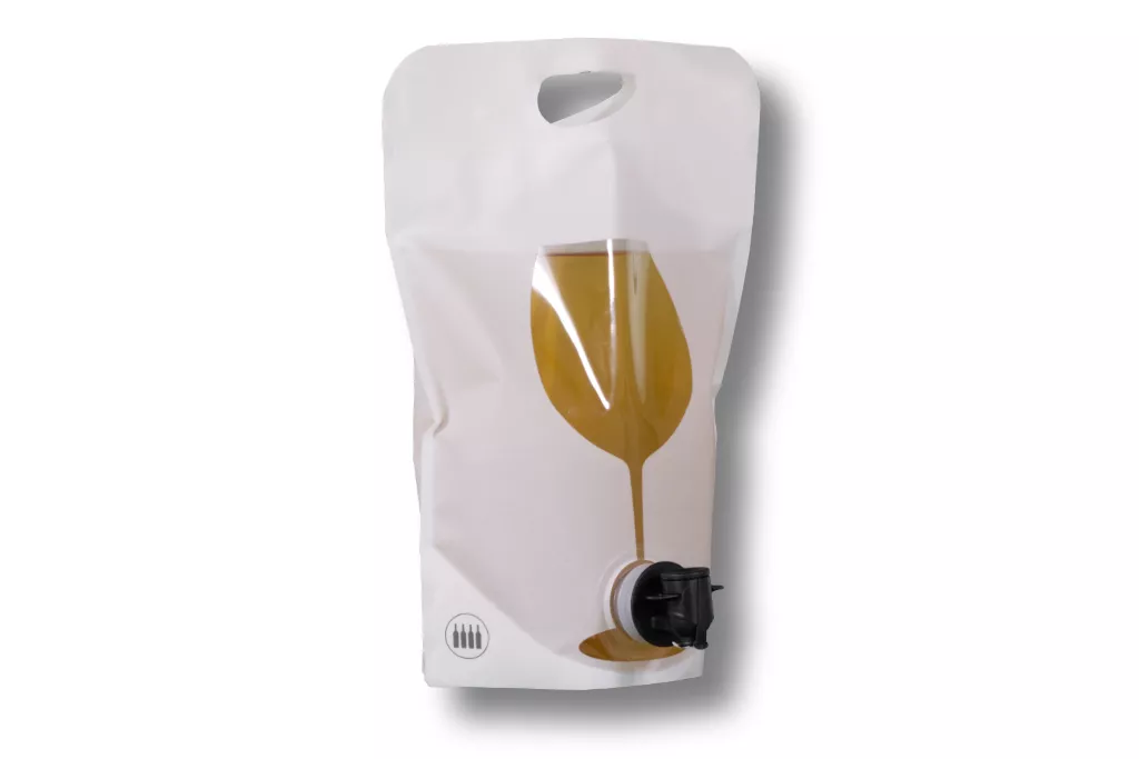 Bag in Box Standbeutel Pouch 3 Liter - Weinglas Bag in Box Standbeutel Pouch 3 Liter - Weinglas