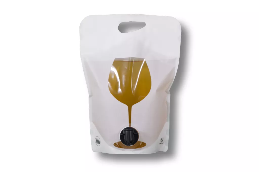 Bag in Box Standbeutel Pouch 3 Liter - Weinglas