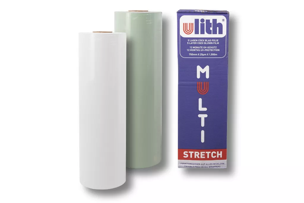 Ulith Multistretch Agrarstretchfolie, 750 mm / 1500 m, weiß Ulith Multistretch Agrarstretchfolie, 750 mm / 1500 m, weiß