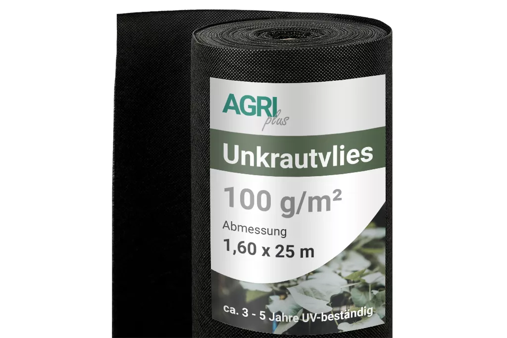 Unkrautvlies, 100 g/m², UV-stabilisiert, 1,60 x 25 m