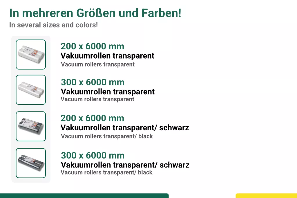 Vakuumrollen, goffriert, 200 x 6000 mm, 90my Vakuumrollen, goffriert, 200 x 6000 mm, 90my