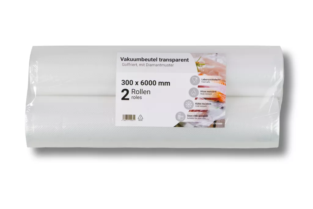 Vakuumrollen, goffriert, 300 x 6000 mm, 90my Vakuumrollen, goffriert, 300 x 6000 mm, 90my