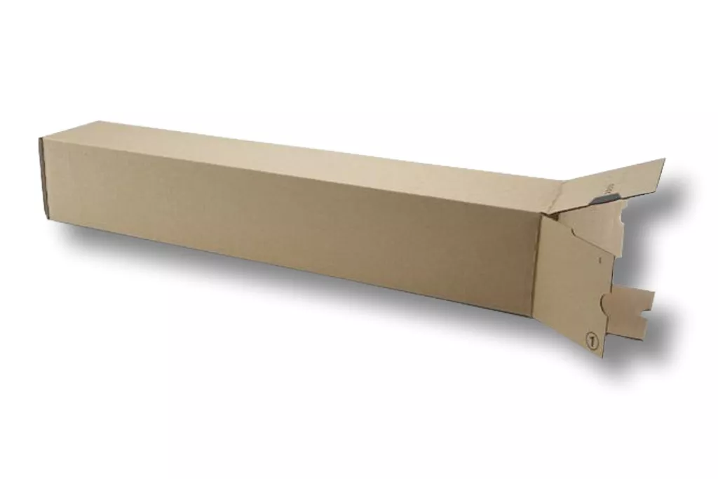 Versandhülse mit Klebeverschluss, 435 x 105 x 105 mm, einwellig, 0203/1.4 B Versandhülse mit Klebeverschluss, 435 x 105 x 105 mm, einwellig, 0203/1.4 B