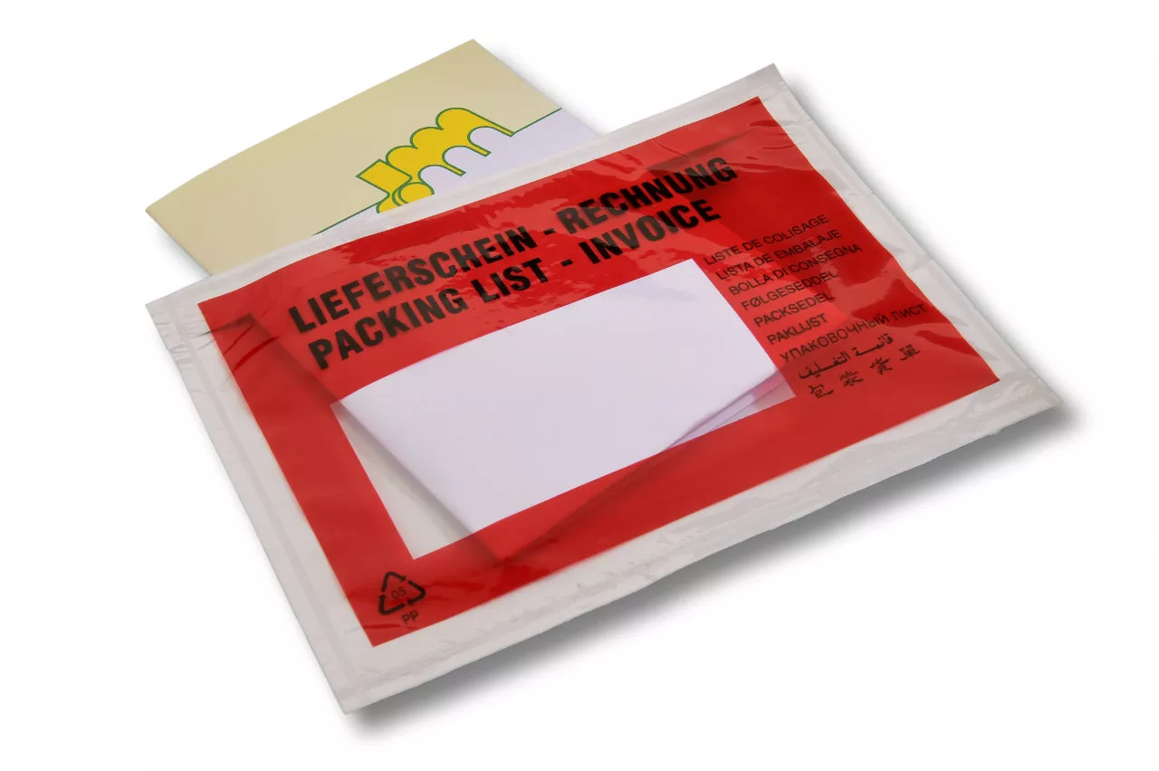 Lieferscheintaschen DIN C6: Lieferschein/Rechnung, rot, 35 % Rezyklat Lieferscheintaschen DIN C6: Lieferschein/Rechnung, rot, 35 % Rezyklat