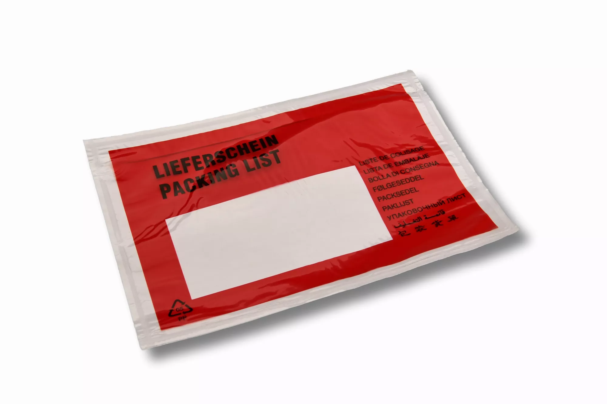 Lieferscheintaschen DIN C6: Lieferschein, rot, 35 % Rezyklat