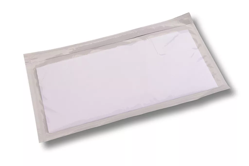 Lieferscheintaschen DIN Lang, unbedruckt, unterverpackt in 250er Karton, 35 % Rezyklat Lieferscheintaschen DIN Lang, unbedruckt, unterverpackt in 250er Karton, 35 % Rezyklat