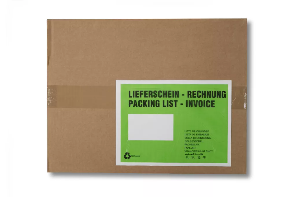 Lieferscheintaschen DIN C5: Lieferschein/Rechnung, grün, Pergamin-Papier Lieferscheintaschen DIN C5: Lieferschein/Rechnung, grün, Pergamin-Papier