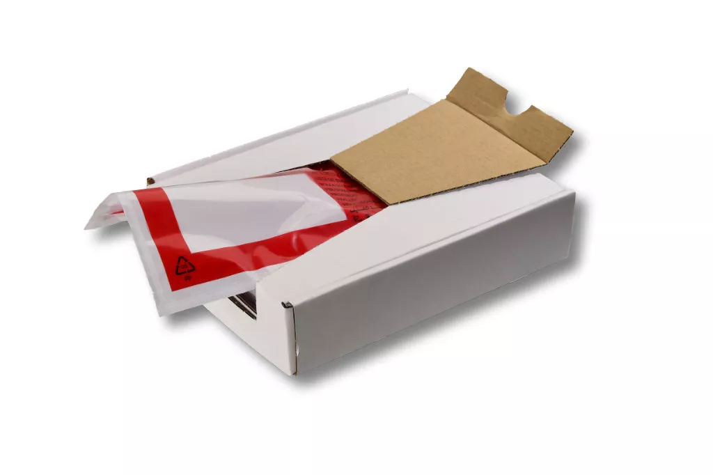 Lieferscheintaschen DIN C5: Lieferschein/Rechnung, unterverpackt, rot, 35 % Rezyklat