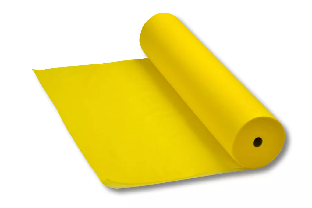 Vlies Biertischdecke, 0,80 x 100 m, gelb Vlies Biertischdecke, 0,80 x 100 m, gelb