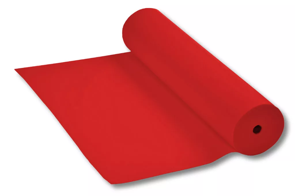 Vlies Biertischdecke, 0,80 x 100 m, rot Vlies Biertischdecke, 0,80 x 100 m, rot
